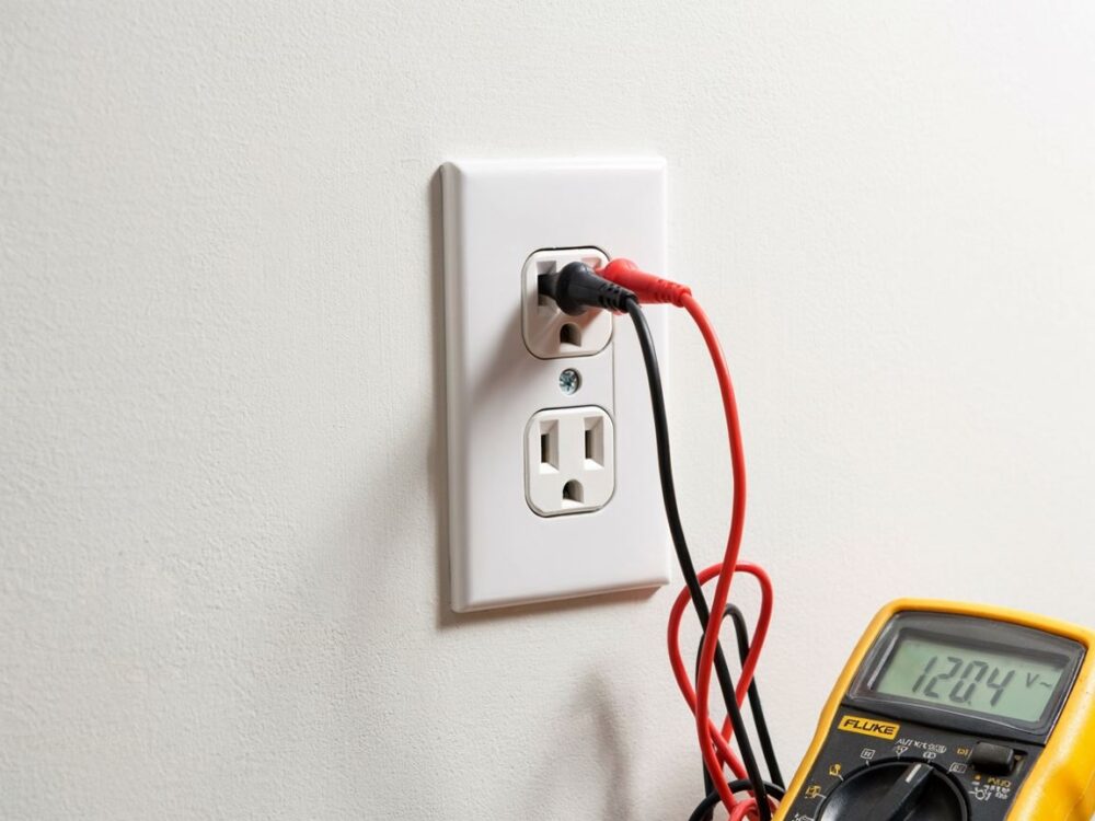 gniazdko elektryczne na ścianie