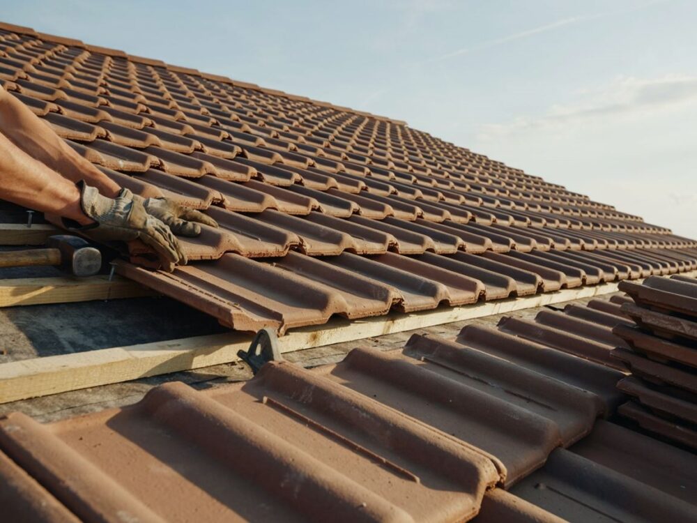prace dekarskie z dachówką betonową